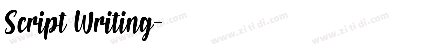 Script Writing字体转换